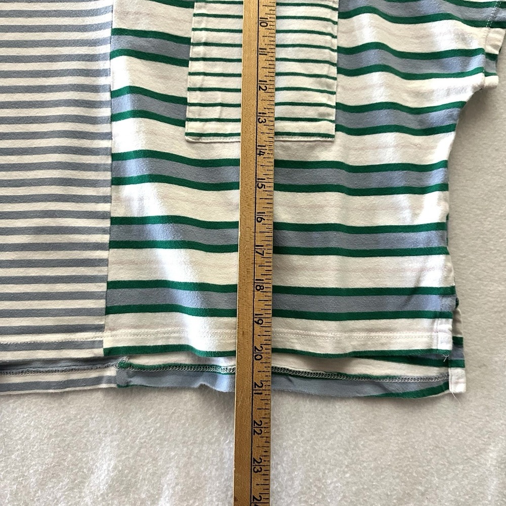 Maeve Anthropologie Tiffany Top XL Cropped Boxy Striped Colorblock Cotton - Picture 7 of 12
